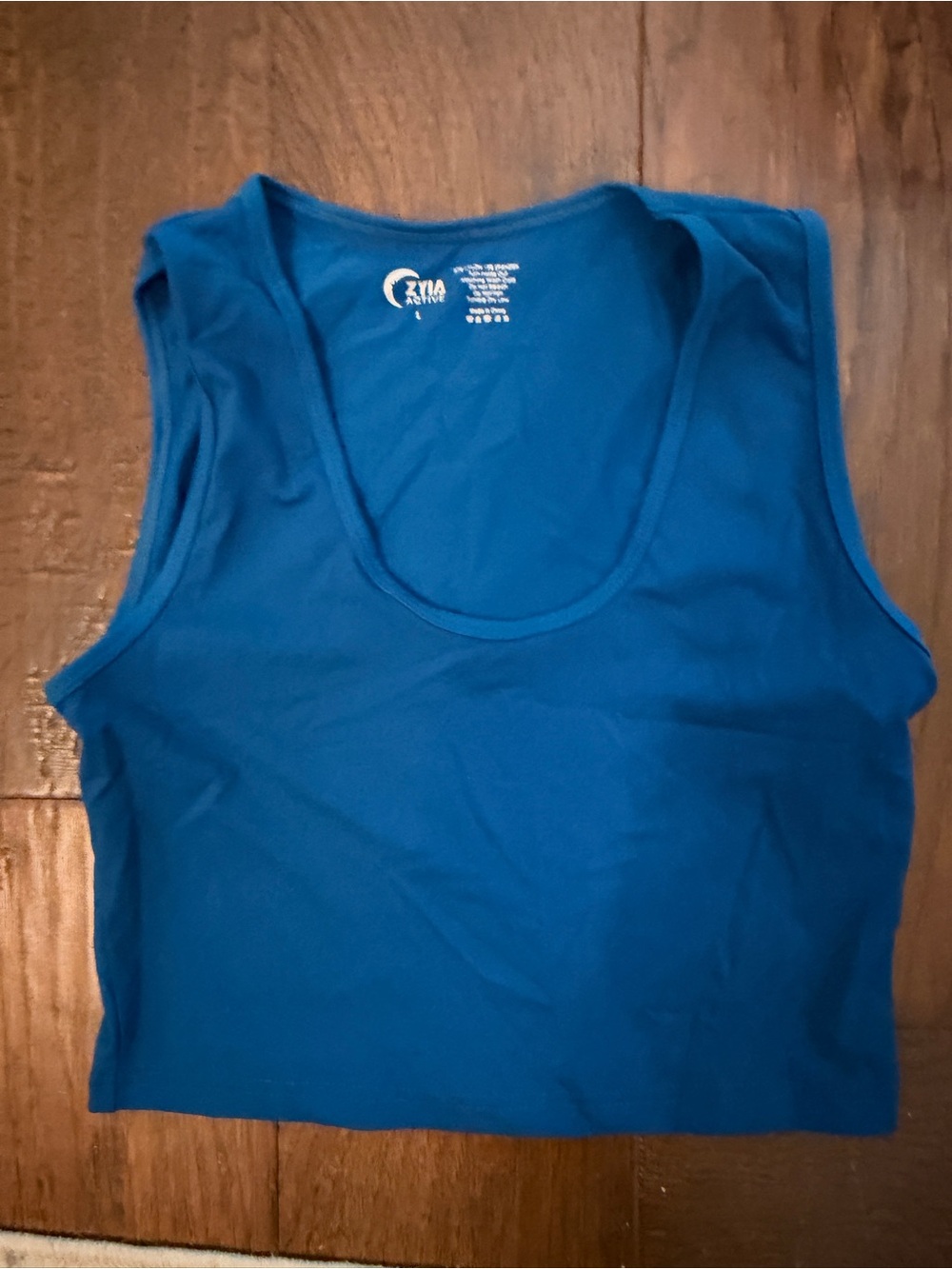ZYIA Women’s Blue Scoop Neck Tank Top